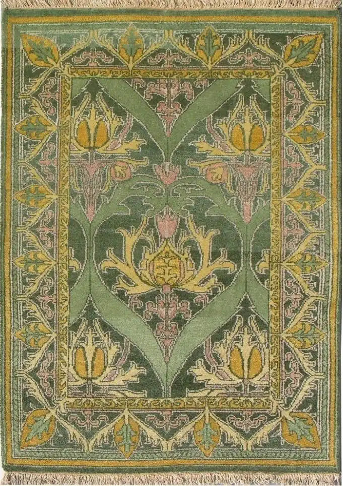 Persian Hand Tufted Wool Carpet 5 | Boteh Design | Natural Wool Anti-Skid Latex Backing
