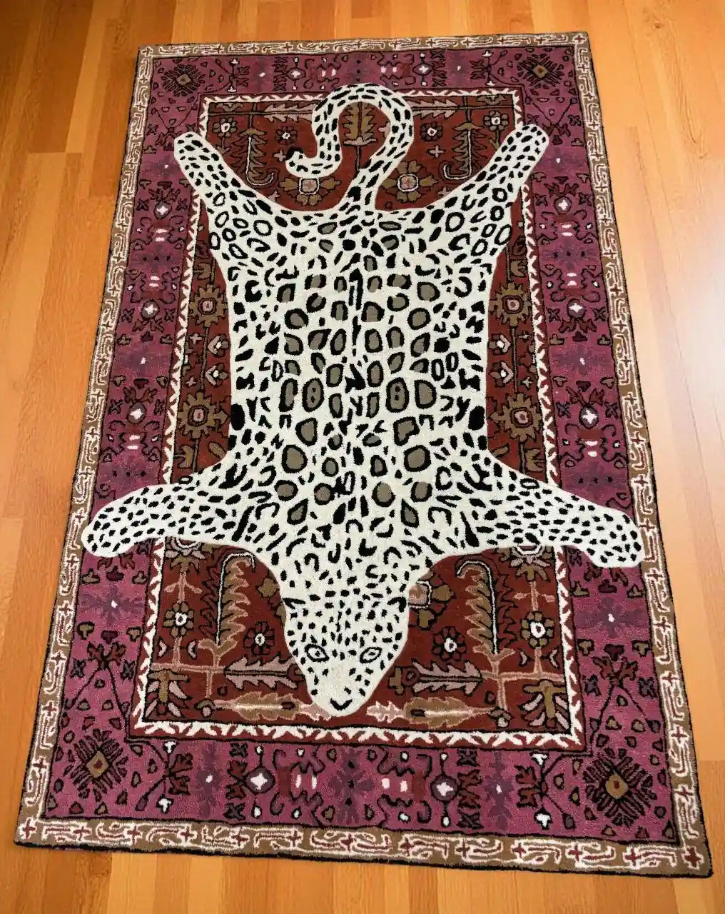 Persian Hand Tufted Wool Carpet 29 | Ardabil Design | Natural Wool Anti-Skid Latex Backing