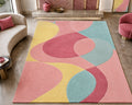 Hand Tufted Trellis Lattice Pattern Wool Carpet