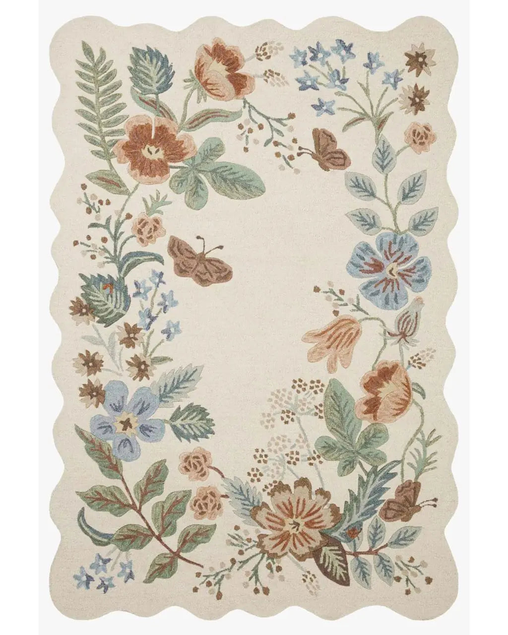 Persian Hand Tufted Wool Carpet 8 | Cypress Tree Design | Natural Wool Anti-Skid Latex Backing