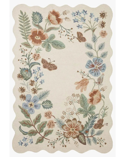 Persian Hand Tufted Wool Carpet 8 | Cypress Tree Design | Natural Wool Anti-Skid Latex Backing
