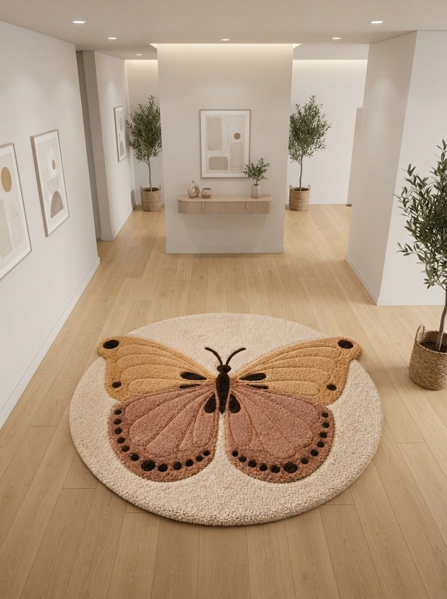 Butterfly Accent hand-tufted rug, image 2
