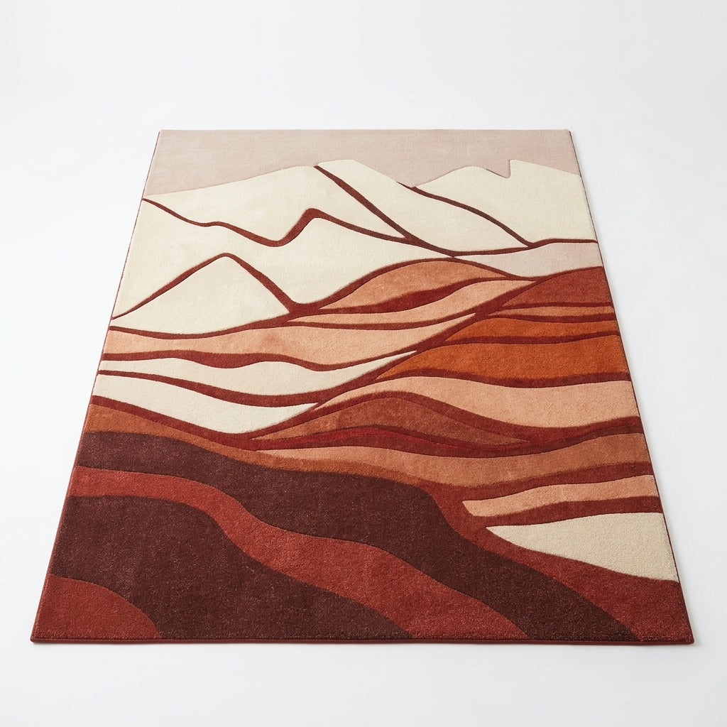 Hand Tufted Multicolor Patchwork Style Wool Rug