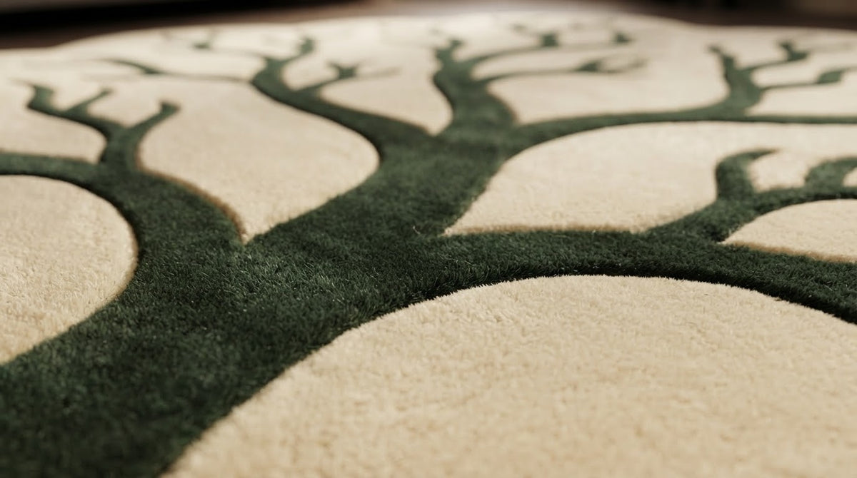 Tree of Life hand-tufted rug, image 1