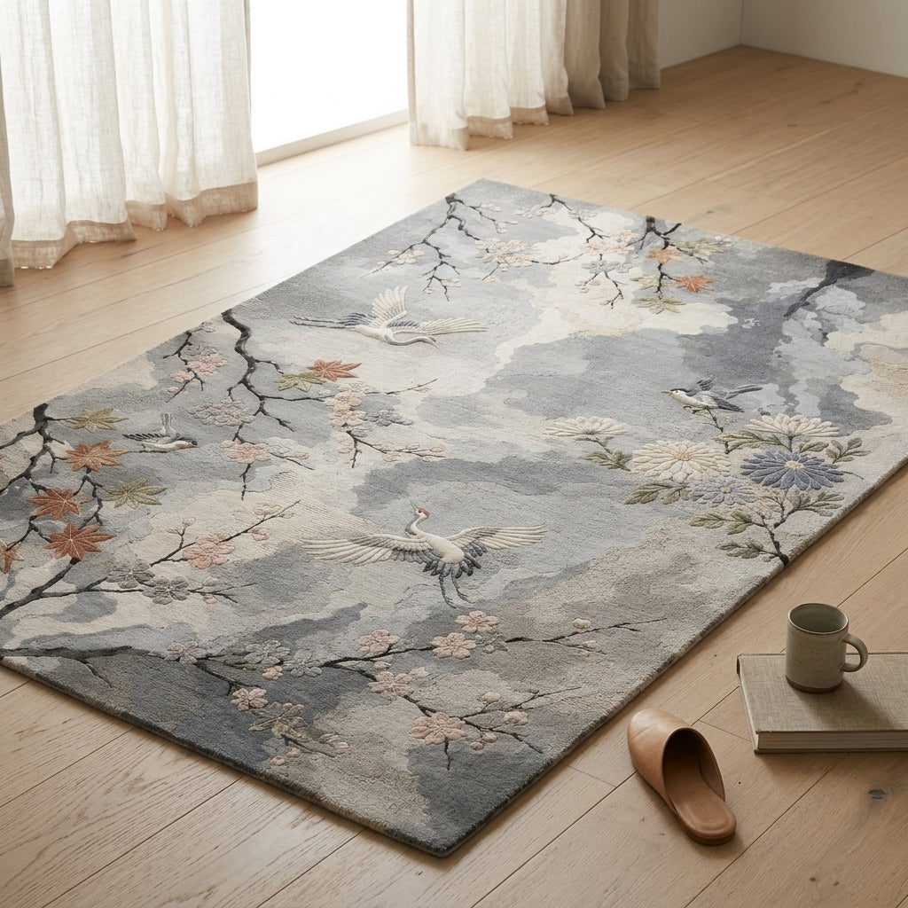 Hand Tufted Oriental Medallion Luxury Wool Carpet - View 2