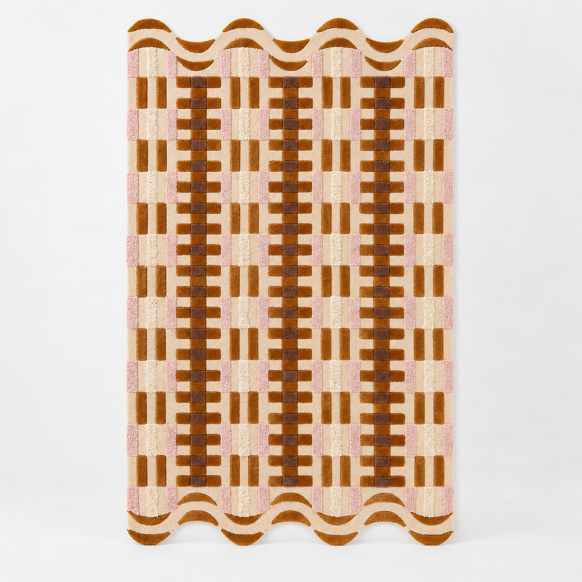 Contemporary Hand Tufted Wool Rug | Modern Area Rug with Natural Latex Anti-Skid Backing – full front view