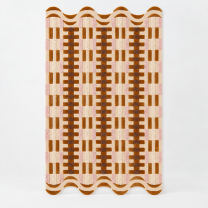 Contemporary Hand Tufted Wool Rug | Modern Area Rug with Natural Latex Anti-Skid Backing – full front view
