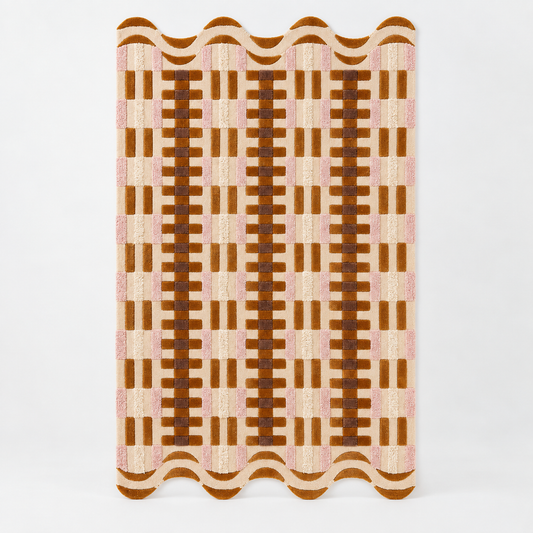 Contemporary Hand Tufted Wool Rug | Modern Area Rug with Natural Latex Anti-Skid Backing – full front view