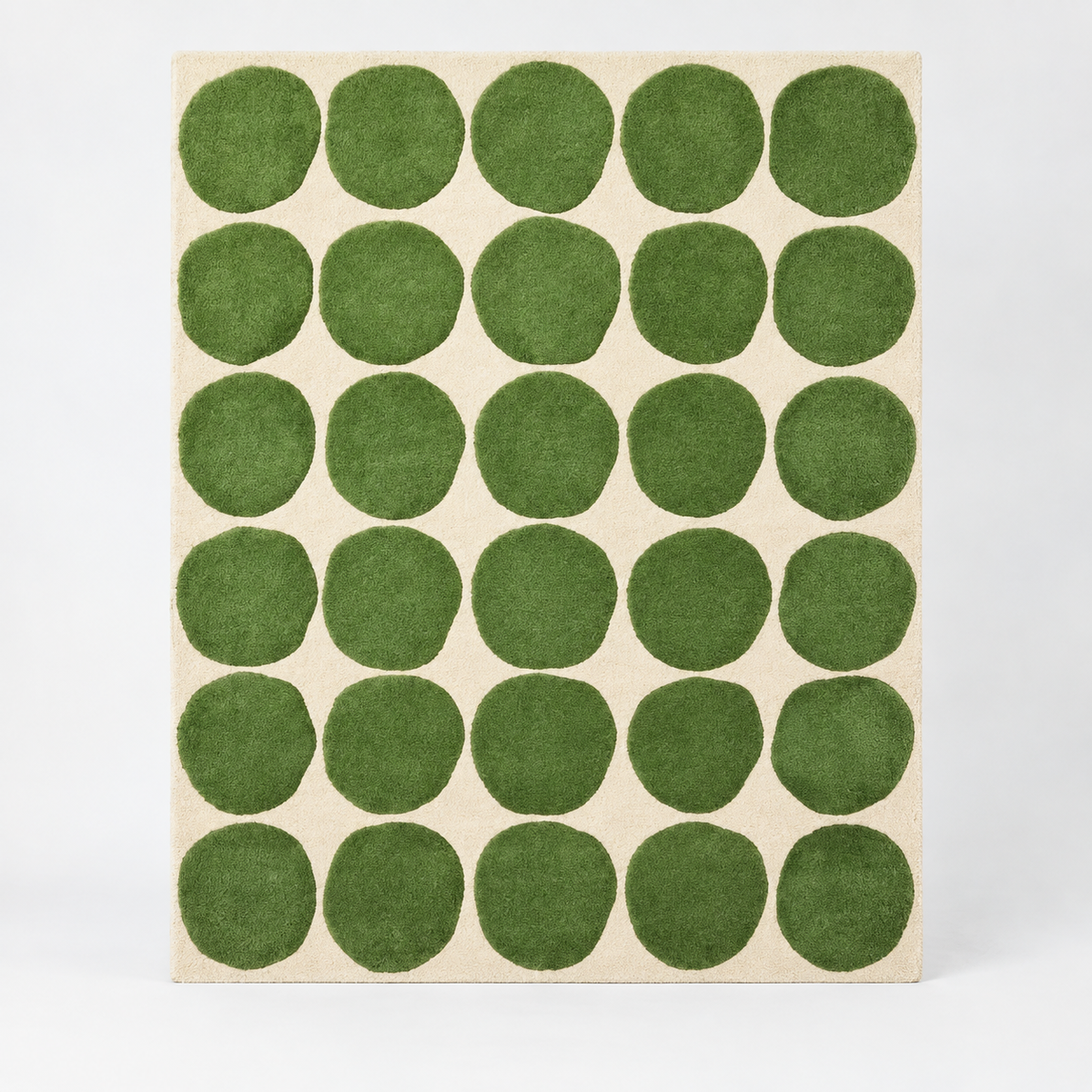 Oriental Hand Tufted Wool Rug | Traditional Inspired Area Rug with Natural Latex Anti-Skid Backing – full front view