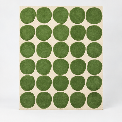 Oriental Hand Tufted Wool Rug | Traditional Inspired Area Rug with Natural Latex Anti-Skid Backing – full front view