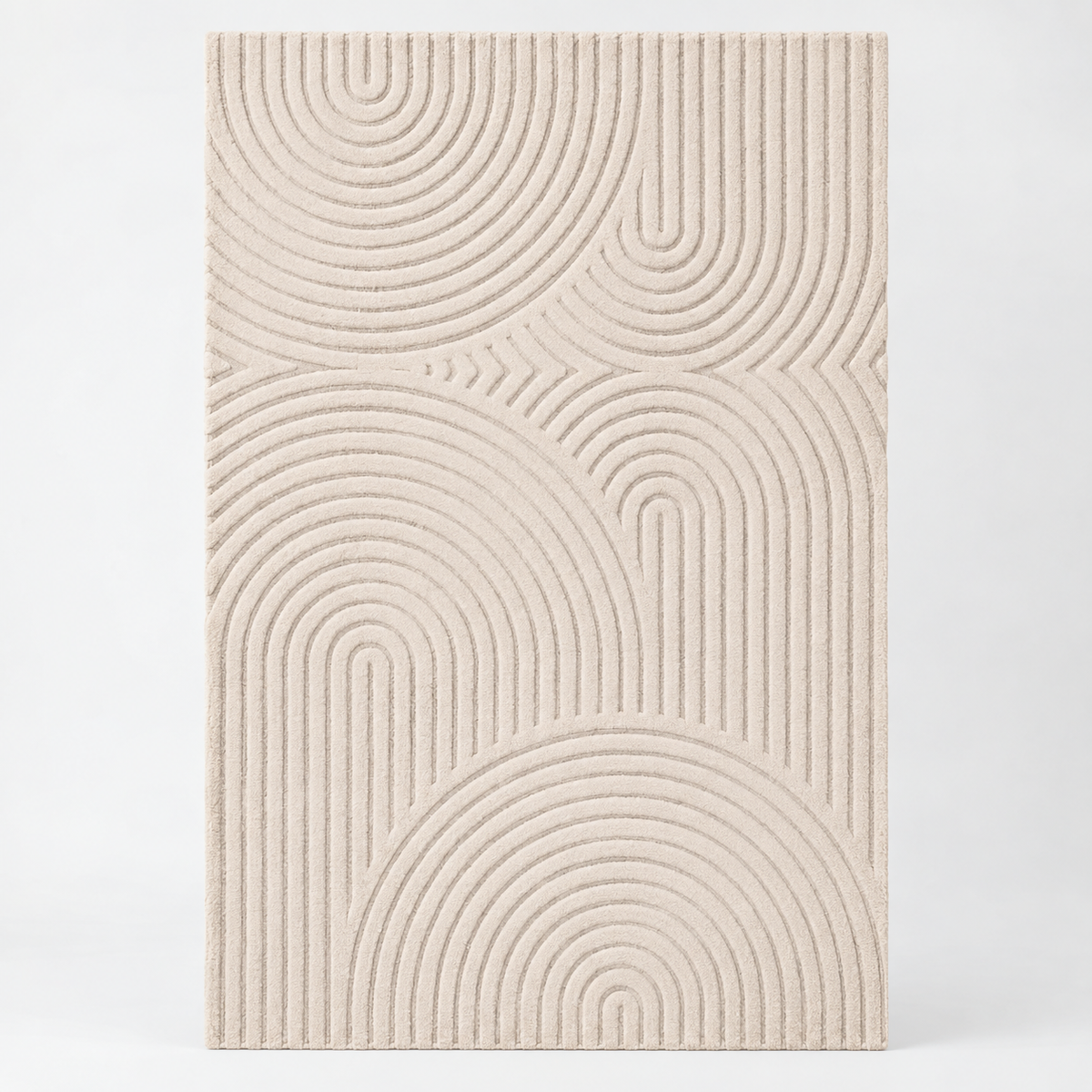 Designer Hand Tufted Wool Carpet | Luxury Handmade Rug with Anti-Skid Natural Latex Backing – full front view
