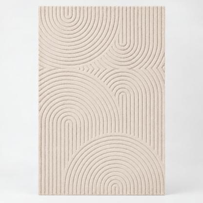Designer Hand Tufted Wool Carpet | Luxury Handmade Rug with Anti-Skid Natural Latex Backing – full front view